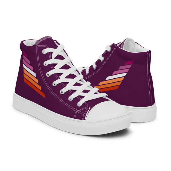 Lesbian Pride Modern Purple High Top Shoes