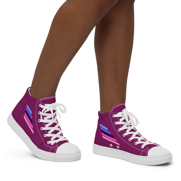 Omnisexual Pride Modern Purple High Top Shoes