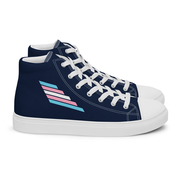 Transgender Pride Modern Navy High Top Shoes