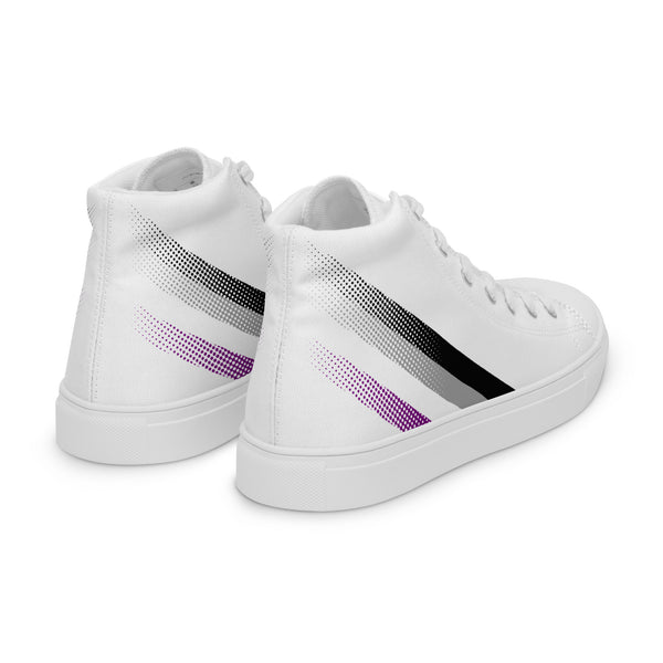 Asexual Pride Colors Original White High Top Shoes - Women Sizes