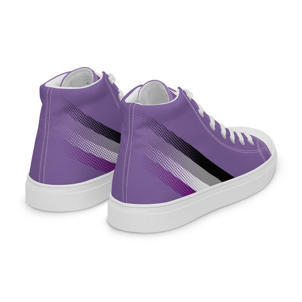 Asexual Pride Colors Original Purple High Top Shoes - Women Sizes