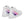 Cargar imagen en el visor de la galería, Genderfluid Pride Colors Original White High Top Shoes - Women Sizes
