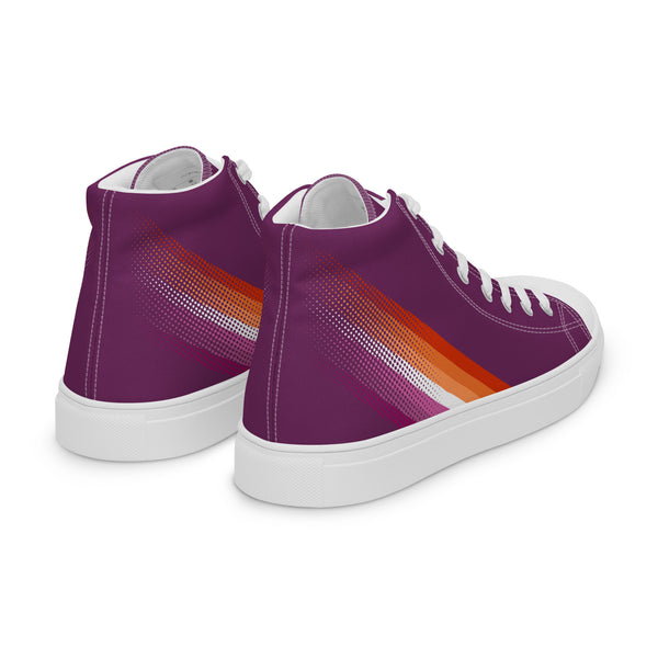Lesbian Pride Colors Original Purple High Top Shoes - Women Sizes