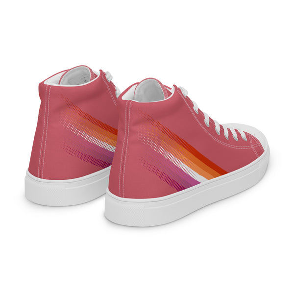 Lesbian Pride Colors Original Pink High Top Shoes - Women Sizes