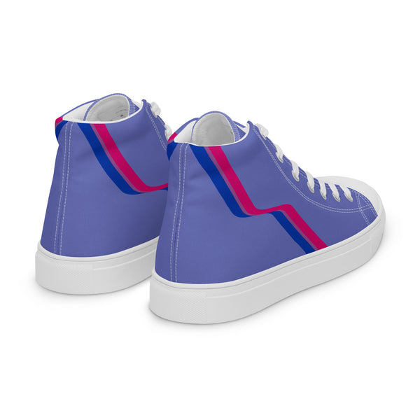 Original Bisexual Pride Colors Blue High Top Shoes - Women Sizes
