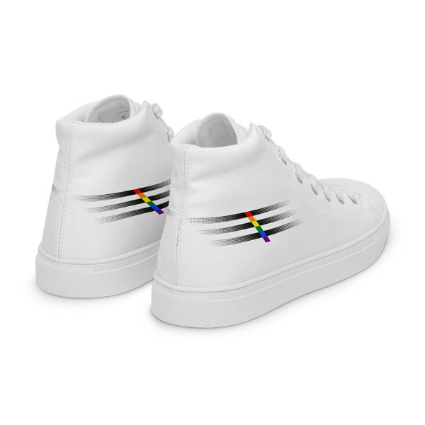 Casual Ally Pride Colors White High Top Shoes - Women Sizes
