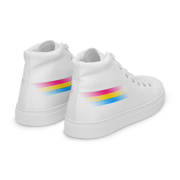 Casual Pansexual Pride Colors White High Top Shoes - Women Sizes