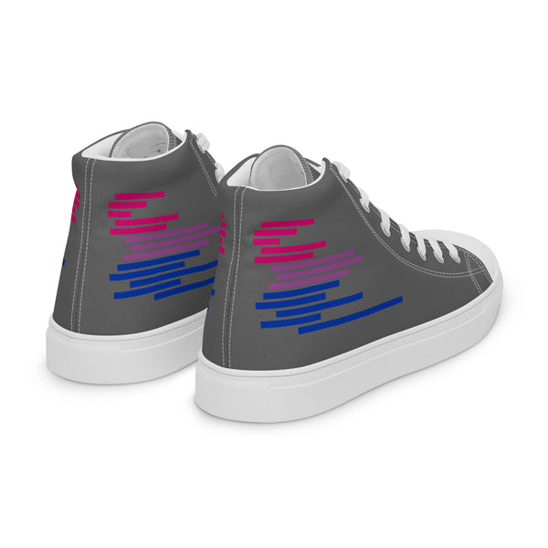 Modern Bisexual Pride Colors Gray High Top Shoes - Women Sizes