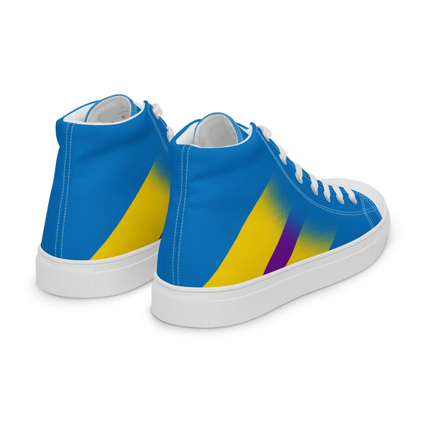 Intersex Pride Colors Modern Blue High Top Shoes - Women Sizes