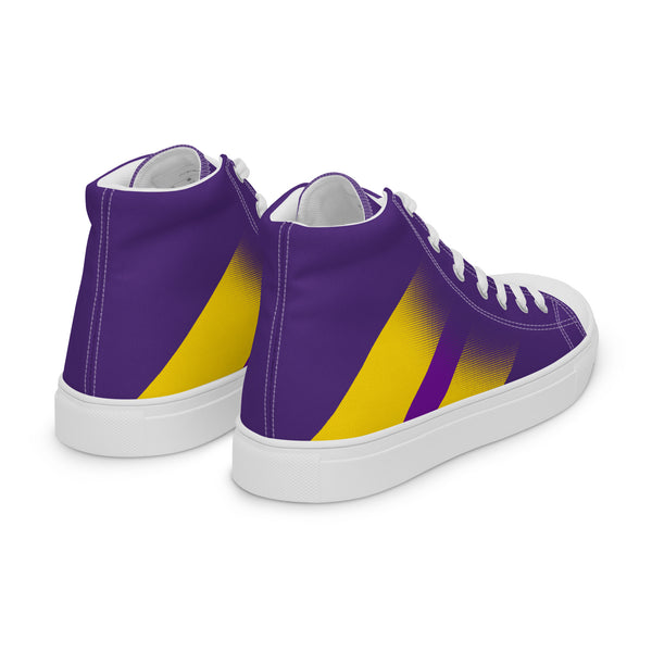 Intersex Pride Colors Modern Purple High Top Shoes - Women Sizes