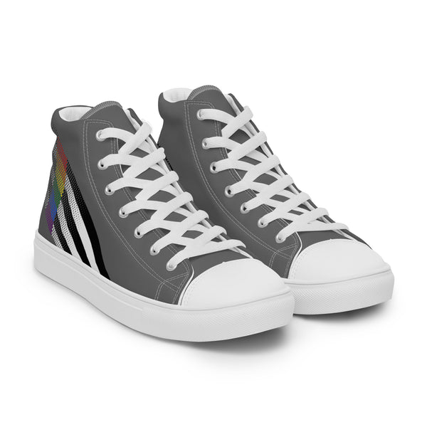 Ally Pride Colors Original Gray High Top Shoes - Women Sizes