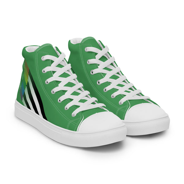 Ally Pride Colors Original Green High Top Shoes - Women Sizes