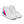 Laden Sie das Bild in den Galerie-Viewer, Bisexual Pride Colors Original White High Top Shoes - Women Sizes
