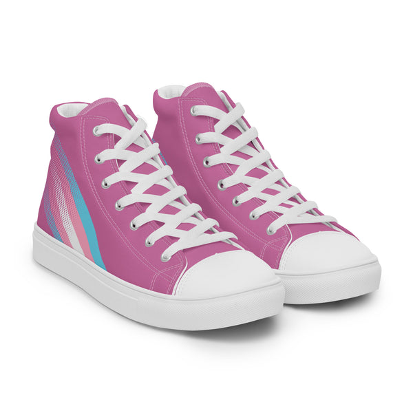 Transgender Pride Colors Original Pink High Top Shoes - Women Sizes