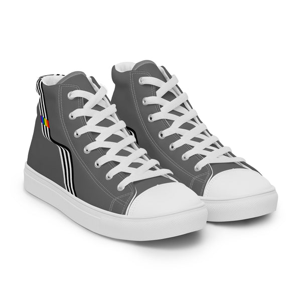 Original Ally Pride Colors Gray High Top Shoes - Women Sizes