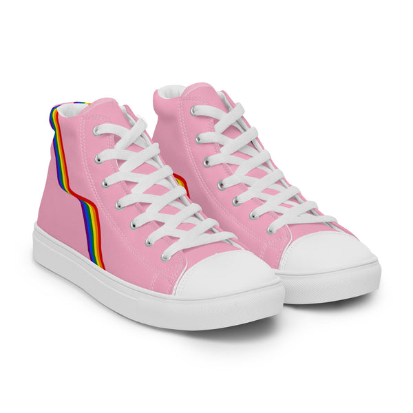 Original Gay Pride Colors Pink High Top Shoes - Women Sizes