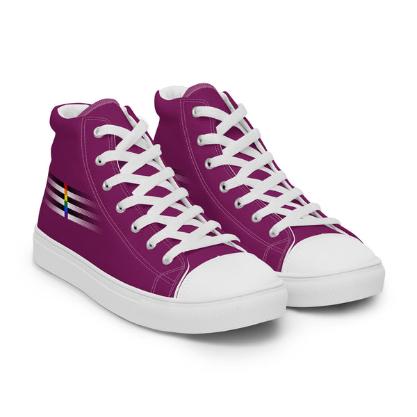 Casual Ally Pride Colors Purple High Top Shoes - Women Sizes