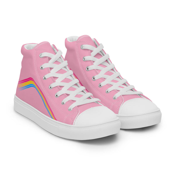 Trendy Pansexual Pride Colors Pink High Top Shoes - Women Sizes