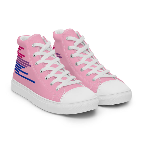 Modern Bisexual Pride Colors Pink High Top Shoes - Women Sizes