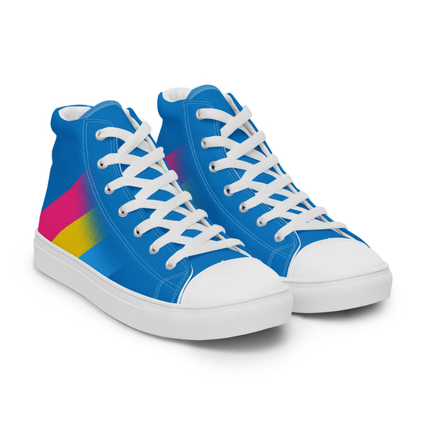 Pansexual Pride Colors Modern Blue High Top Shoes - Women Sizes