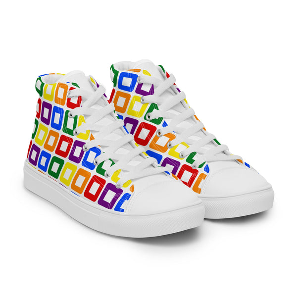 Rainbow Pride High Top Shoes