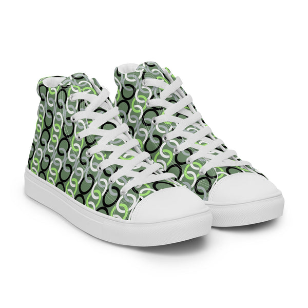 Agender Pride Classic Green High Top Shoes