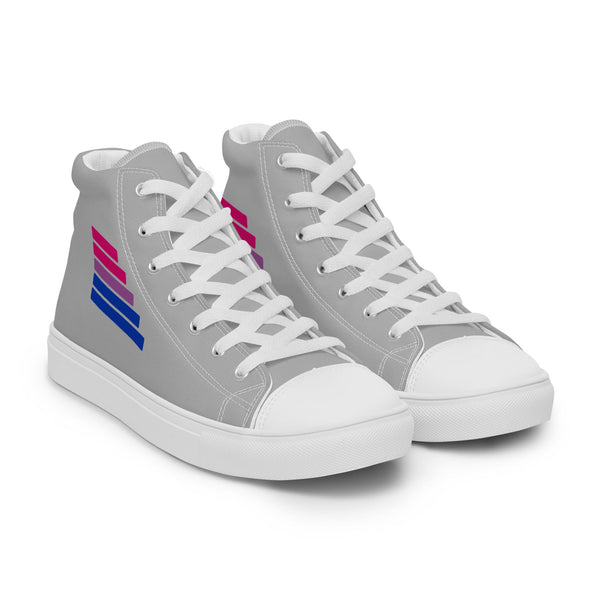 Bisexual Pride Modern Gray High Top Shoes