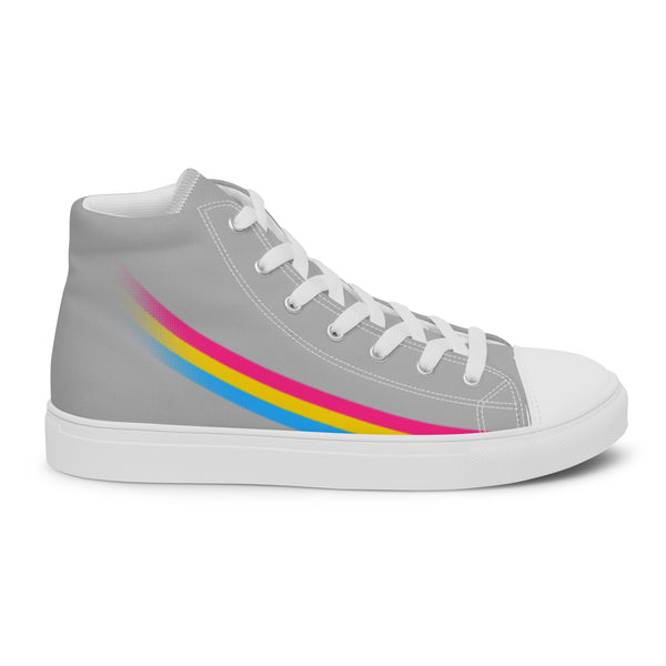 Pansexual Pride Modern High Top Gray Shoes - Women Sizes