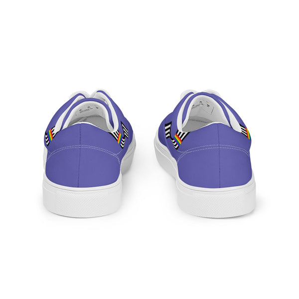 Original Ally Pride Colors Purple Lace-up Shoes - Women Sizes