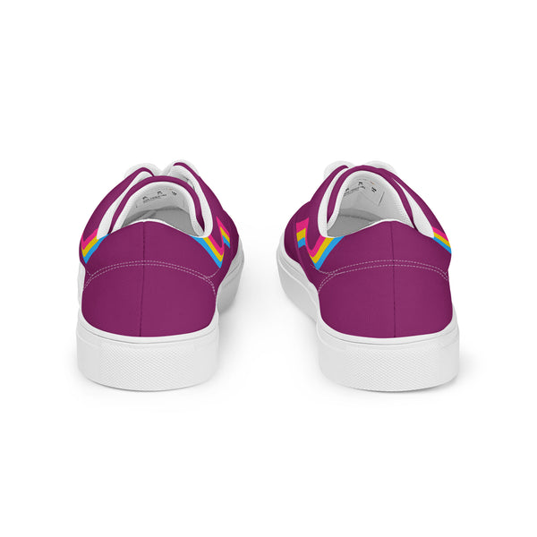 Original Pansexual Pride Colors Purple Lace-up Shoes - Women Sizes