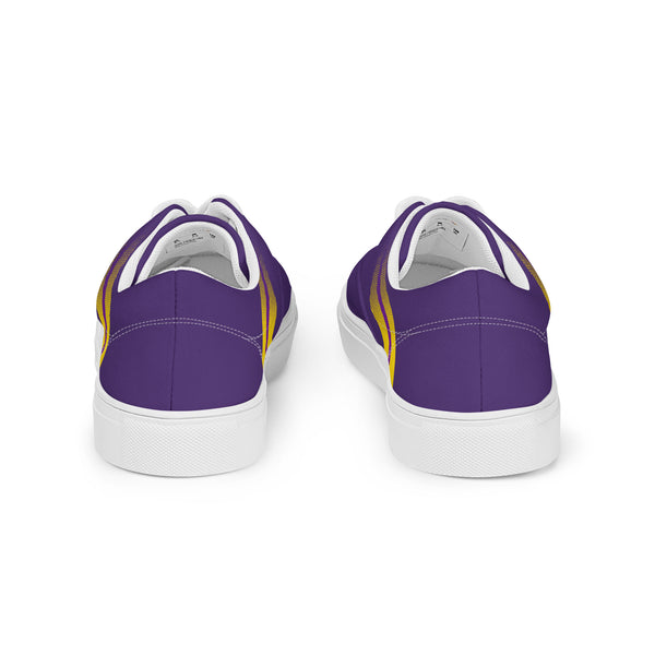 Intersex Pride Colors Modern Purple Lace-up Shoes - Women Sizes