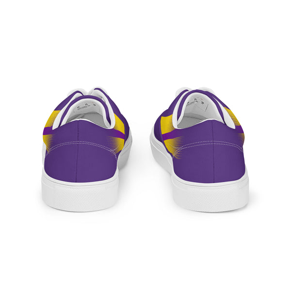 Intersex Pride Colors Original Purple Lace-up Shoes - Women Sizes