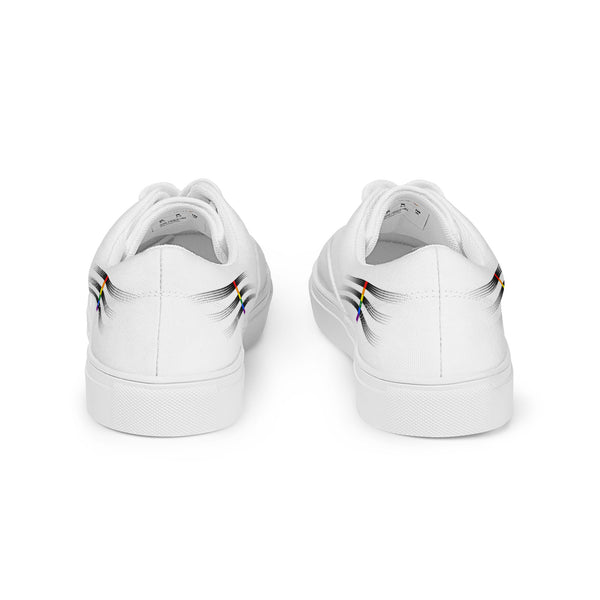 Casual Ally Pride Colors White Lace-up Shoes - Women Sizes