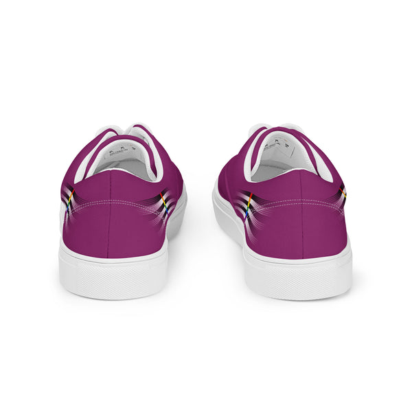 Casual Ally Pride Colors Purple Lace-up Shoes - Women Sizes