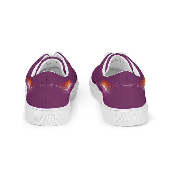 Casual Lesbian Pride Colors Purple Lace-up Shoes - Women Sizes