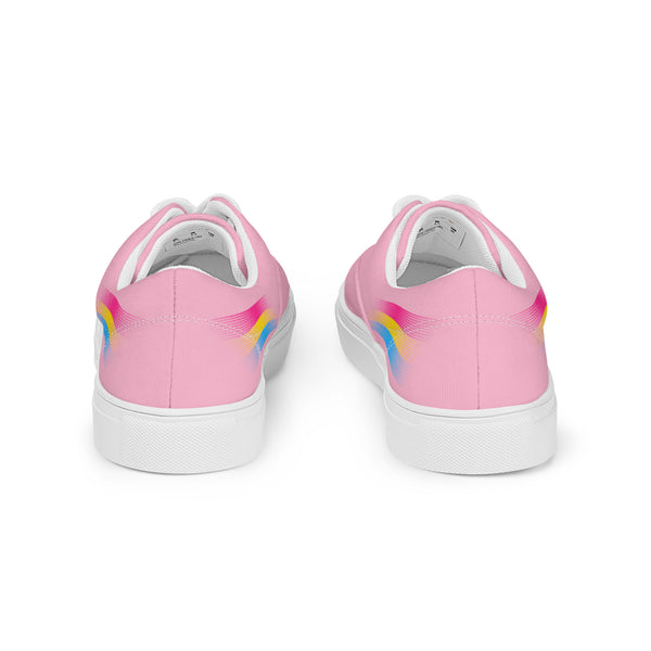 Casual Pansexual Pride Colors Pink Lace-up Shoes - Women Sizes