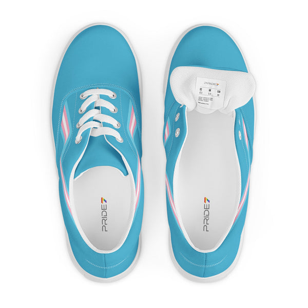 Transgender Blue Lace-up Shoes