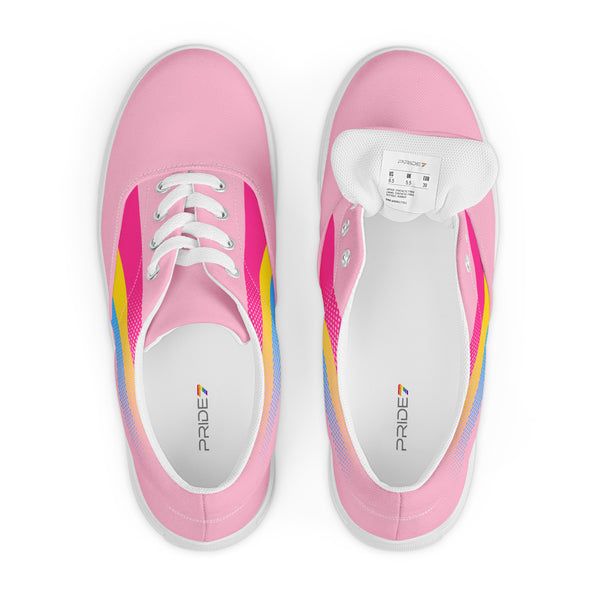 Pansexual Pride Colors Original Pink Lace-up Shoes - Women Sizes