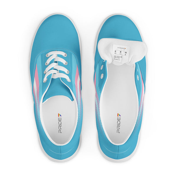 Transgender Pride Flag Lace-Ups