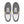 Cargar imagen en el visor de la galería, Classic Non-Binary Pride Colors Gray Lace-up Shoes - Women Sizes
