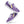 Carregar imagem no visualizador da galeria, Classic Non-Binary Pride Colors Purple Lace-up Shoes - Women Sizes
