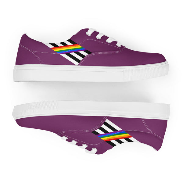 Classic Ally Pride Colors Purple Lace-up Shoes - Women Sizes