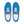 Load image into Gallery viewer, Classic Gay Pride Colors Blue Lace-up Shoes - Women Sizes
