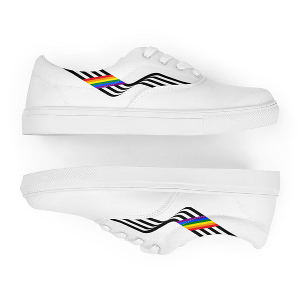 Original Ally Pride Colors White Lace-up Shoes - Women Sizes