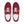 Load image into Gallery viewer, Original Lesbian Pride Colors Burgundy Lace-up Shoes - Women Sizes
