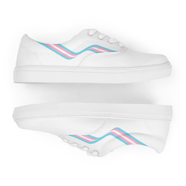 Transgender White Lace-up Shoes