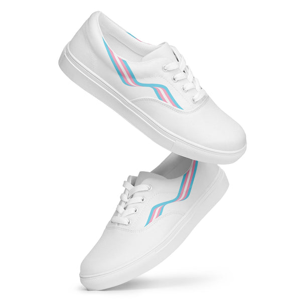 Transgender White Lace-up Shoes