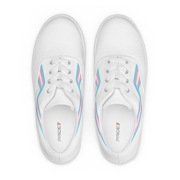 Transgender White Lace-up Shoes