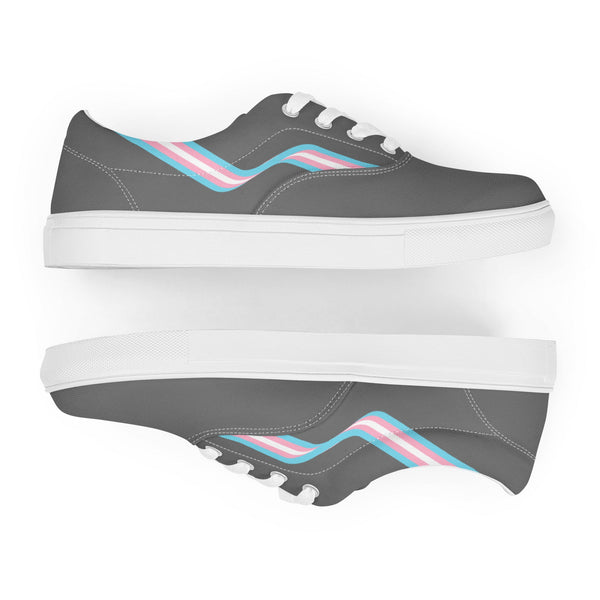 Transgender Gray Lace-up Shoes