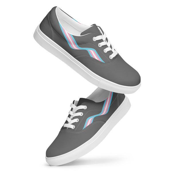 Transgender Gray Lace-up Shoes